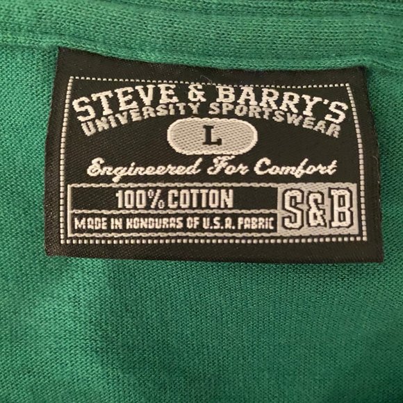 Steve & Barry's Paint Can Graffiti Graphic Green Long Sleeve Sweater - Picture 3 of 3